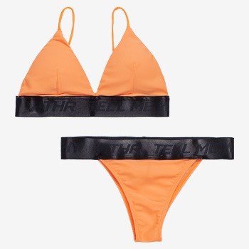 conjunto biquini com bojo laranja neon V0021 detalhes